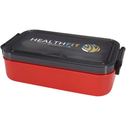 Lunch box publicitaire et ensemble de couverts Snappy 1000 ml