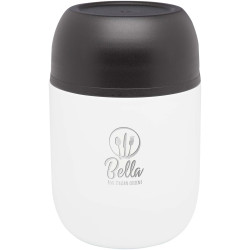 Boîte-repas publicitaire Supo en acier inoxydable recyclé à double paroi de 480 ml