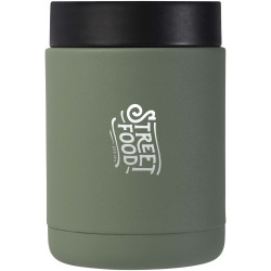 Boîte-repas publicitaire Doveron de 500 ml en acier inoxydable recyclé