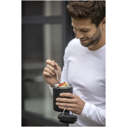 Boîte-repas publicitaire Doveron de 500 ml en acier inoxydable recyclé