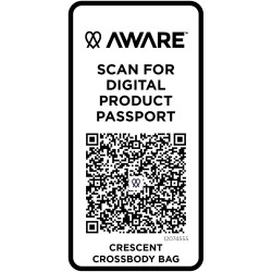 Sac publicitaire bandoulière recyclé Crescent 500 g/m² Aware™