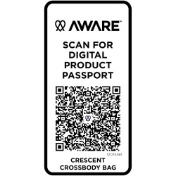Sac publicitaire bandoulière recyclé Crescent 500 g/m² Aware™