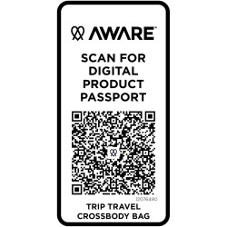 Sac publicitaire bandoulière de voyage Trip Aware™ de 1 L en matériaux recyclés