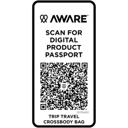 Sac publicitaire bandoulière de voyage Trip Aware™ de 1 L en matériaux recyclés