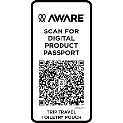 Trousse publicitaire de toilette de voyage Trip Aware™ de 2 L en matériaux recyclés