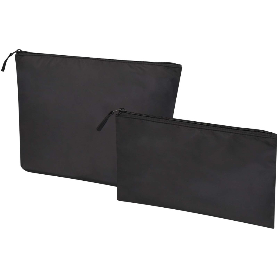 Set publicitaire de trousses de toilette recyclées GRS Swift