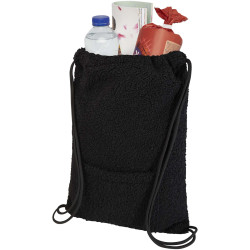 Sac publicitaire à dos avec cordon sherpa recyclé GRS de 9 L Bear
