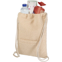 Sac publicitaire à dos avec cordon sherpa recyclé GRS de 9 L Bear