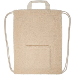 Sac publicitaire à dos avec cordon sherpa recyclé GRS de 9 L Bear