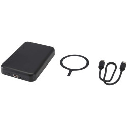 Batterie publicitaire de secours Acrab magnétique sans fil de 5 000 mAh et 15 W avec PD de 20 W recyclée