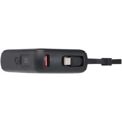 Batterie publicitaire externe Acrux de 10 000 mAh et 35 W pour tablette avec câble Type-C intégré recyclé