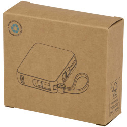 Batterie publicitaire externe Acrux de 10 000 mAh et 35 W pour tablette avec câble Type-C intégré recyclé