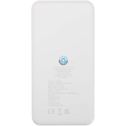 Batterie publicitaire de secours Intan de 10 000 mAh et 10 W en plastique recyclé