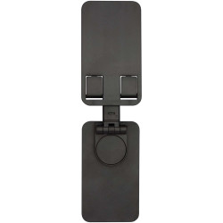 Support publicitaire de téléphone Alhena pliable en plastique recyclé avec support de bureau en métal