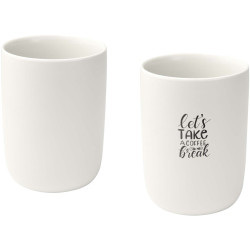 Tasses publicitaires en céramique Male de 350 ml set de 2