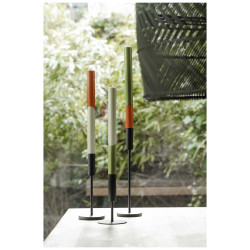 Bougies publicitaires à rayures diagonales Originalhome Eden par lot de 3