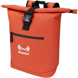 Sac publicitaire à dos Roll Top Resi Plus de 18 L et 15" en matériaux recyclés certifiés GRS