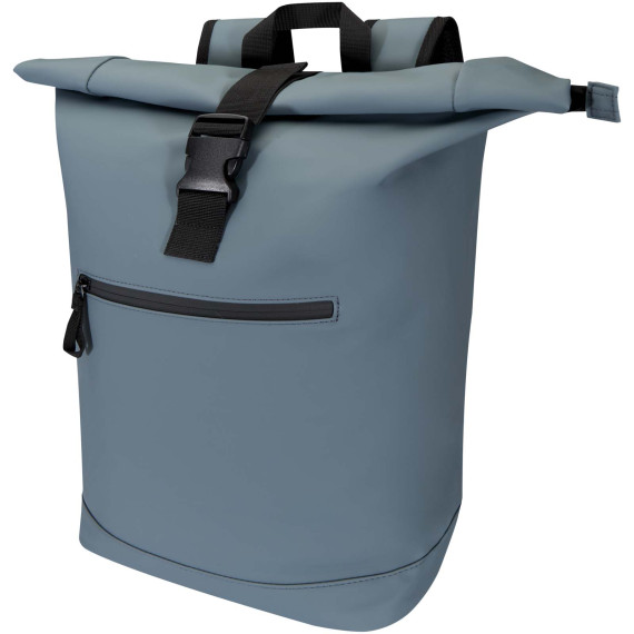 Sac publicitaire à dos Roll Top Resi Plus de 18 L et 15" en matériaux recyclés certifiés GRS