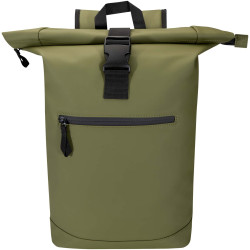 Sac publicitaire à dos Roll Top Resi Plus de 18 L et 15" en matériaux recyclés certifiés GRS