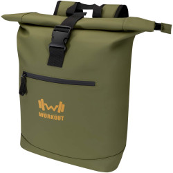 Sac publicitaire à dos Roll Top Resi Plus de 18 L et 15" en matériaux recyclés certifiés GRS