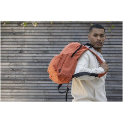 Sac publicitaire à dos pour ordinateur portable Byron de 16 L et 14" en matériaux recyclés certifiés GRS