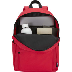 Sac publicitaire à dos pour ordinateur portable Byron de 16 L et 14" en matériaux recyclés certifiés GRS