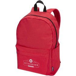 Sac publicitaire à dos pour ordinateur portable Byron de 16 L et 14" en matériaux recyclés certifiés GRS