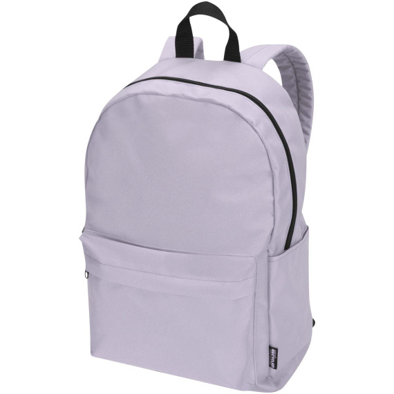 Sac publicitaire à dos pour ordinateur portable Byron de 16 L et 14" en matériaux recyclés certifiés GRS