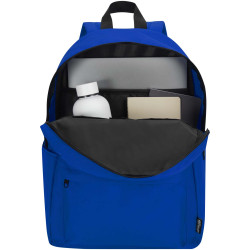 Sac publicitaire à dos pour ordinateur portable Byron de 16 L et 14" en matériaux recyclés certifiés GRS