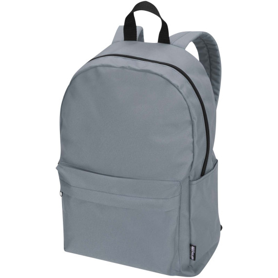 Sac publicitaire à dos pour ordinateur portable Byron de 16 L et 14" en matériaux recyclés certifiés GRS