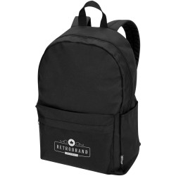 Sac publicitaire à dos pour ordinateur portable Byron de 16 L et 14" en matériaux recyclés certifiés GRS