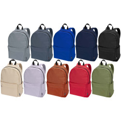 Sac publicitaire à dos pour ordinateur portable Byron de 16 L et 14" en matériaux recyclés certifiés GRS