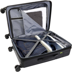 Valise publicitaire extensible Rover de 70 L et 24" en matériaux recyclés certifiés GRS