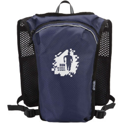 Gilet publicitaire de course Nomad de 5 L en matériaux recyclés certifiés GRS avec système d’hydratation