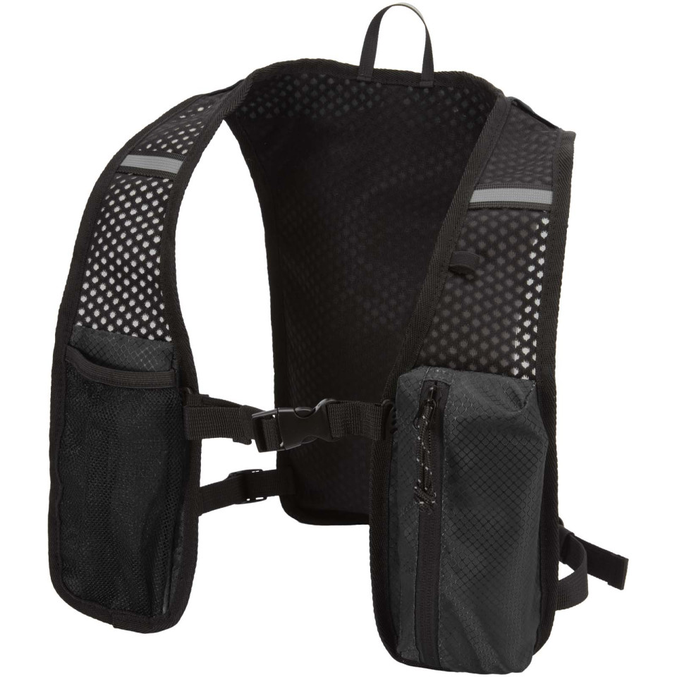 Gilet publicitaire de course Nomad de 5 L en matériaux recyclés certifiés GRS avec système d’hydratation