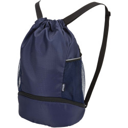 Sac publicitaire de sport Nomad à cordon en matériaux recyclés certifiés GRS avec compartiment inférieur de 18 L