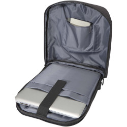 Sac publicitaire à dos antivol pour ordinateur portable 15" Luma de 10 L en matériaux recyclés GRS