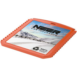 Grattoir publicitaire à glace Thrym rectangulaire et en plastique recyclé