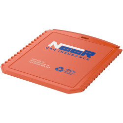 Grattoir publicitaire à glace Thrym rectangulaire et en plastique recyclé
