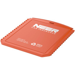 Grattoir publicitaire à glace Thrym rectangulaire et en plastique recyclé