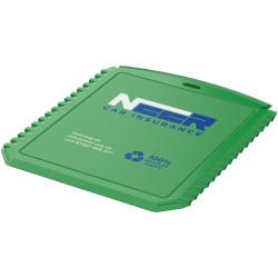 Grattoir publicitaire à glace Thrym rectangulaire et en plastique recyclé