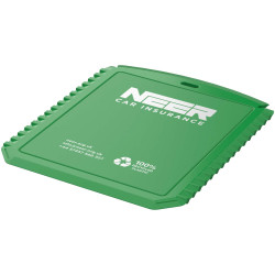 Grattoir publicitaire à glace Thrym rectangulaire et en plastique recyclé