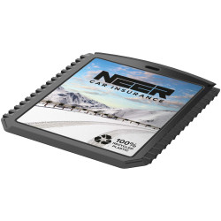 Grattoir publicitaire à glace Thrym rectangulaire et en plastique recyclé