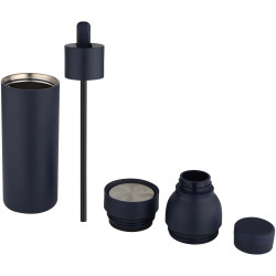 Bouteille publicitaire d’eau Illuminate de 650 ml en acier inoxydable recyclé à double paroi RCS avec couvercle 3 pièces