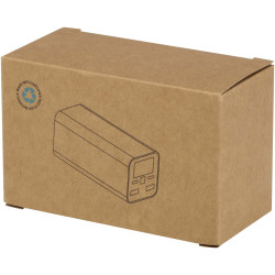 Batterie publicitaire de secours Acamar de 20 000 mAh et 70 W en aluminium recyclé pour ordinateur portable