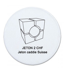 Jeton caddie personnalisé Suisse