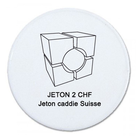 Jeton caddie personnalisé Suisse