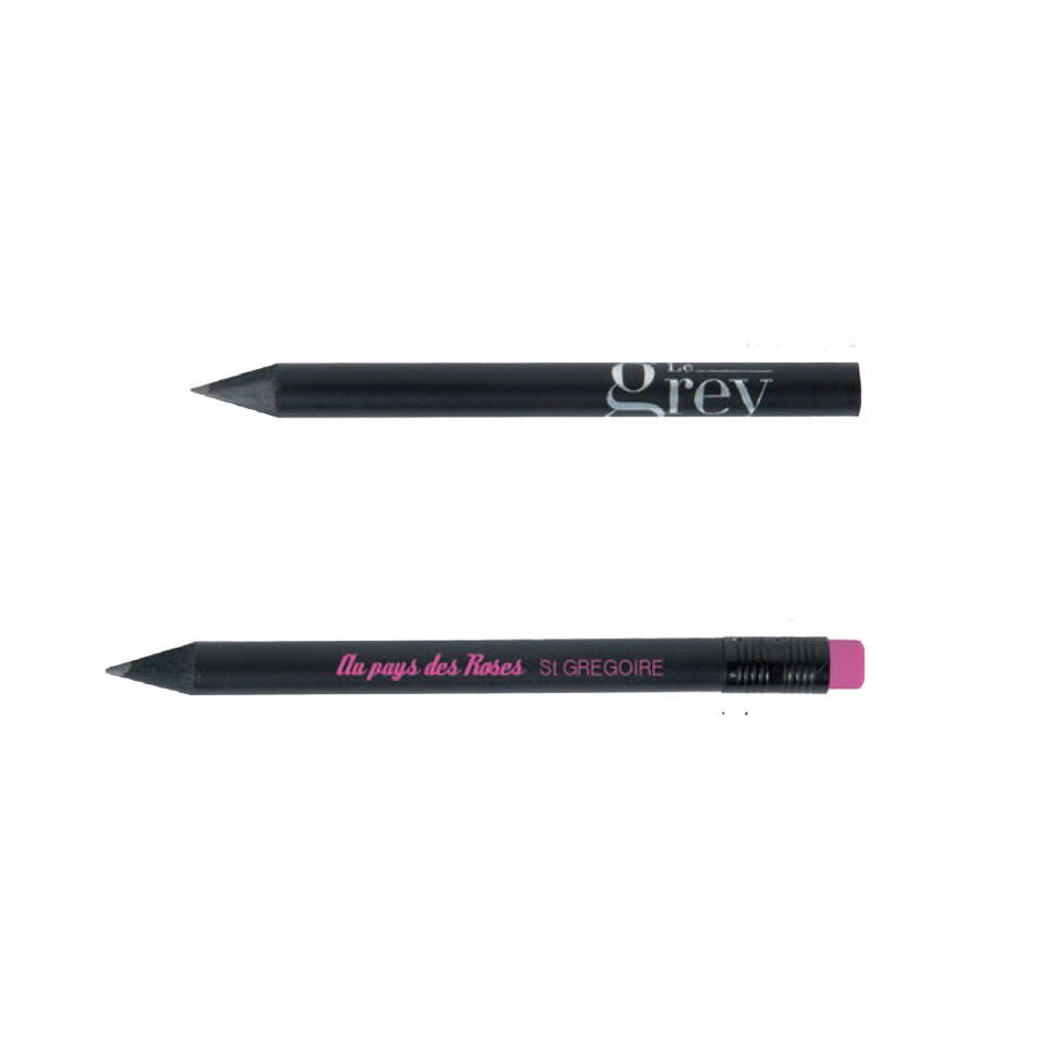 Crayon personnalisable Prestige Black 8.7 cm rond