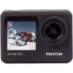 Caméra publicitaire d’action Prixton DV670 à double écran 4K
