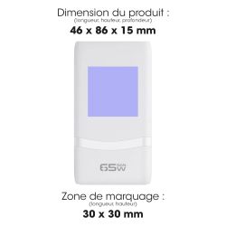 Chargeur secteur personnalisé 65W universel Paso